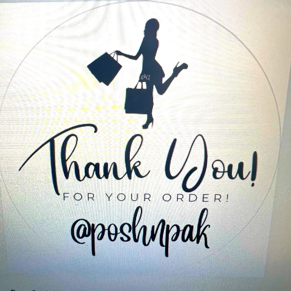 🎉 100 CUSTOM THANK YOU STICKERS with your Closet name- SHOPPING 🛍️